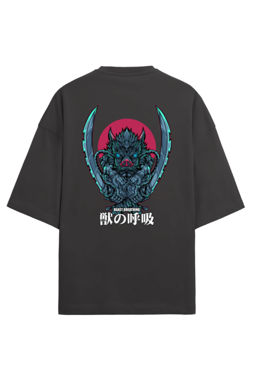 Inosuke-Terry Oversized T-shirt Black